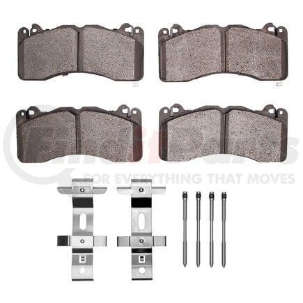 1551-1792-01 by DYNAMIC FRICTION COMPANY - 5000 Advanced Pads - Low-Metallic and Hardware Kit