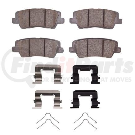 1551-1839-01 by DYNAMIC FRICTION COMPANY - 5000 Advanced Pads - Ceramic and Hardware Kit