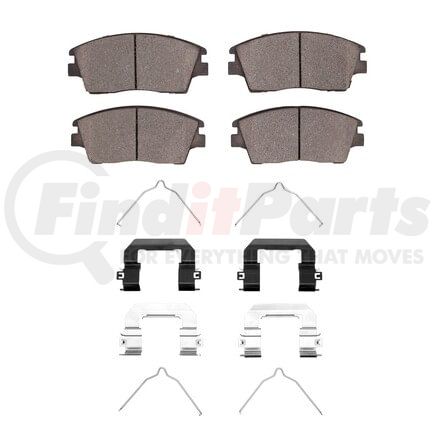 1551-1847-02 by DYNAMIC FRICTION COMPANY - 5000 Advanced Pads - Ceramic and Hardware Kit