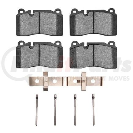 1551-1849-01 by DYNAMIC FRICTION COMPANY - 5000 Advanced Pads - Low-Metallic and Hardware Kit