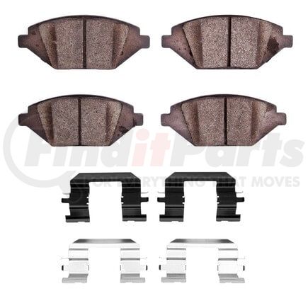 1551-1864-01 by DYNAMIC FRICTION COMPANY - 5000 Advanced Pads - Ceramic and Hardware Kit