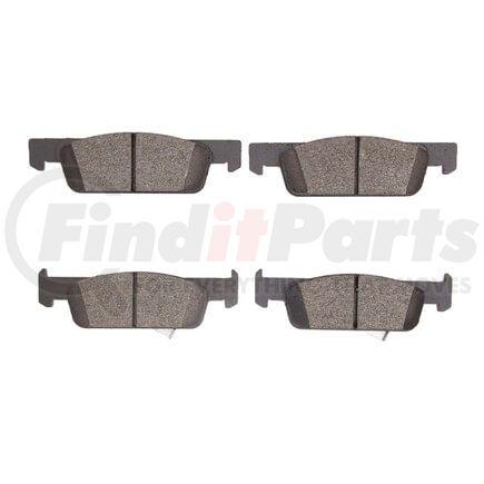 1551-1955-00 by DYNAMIC FRICTION COMPANY - 5000 Advanced Brake Pads - Ceramic