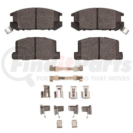 1115-0309-01 by DYNAMIC FRICTION COMPANY - Active Perform Pads and Hardware Kit