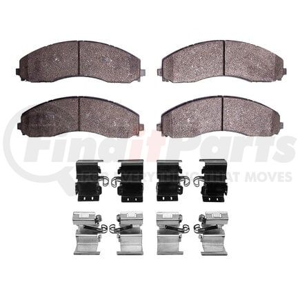 1551-2018-01 by DYNAMIC FRICTION COMPANY - 5000 Advanced Pads - Semi-Metallic and Hardware Kit