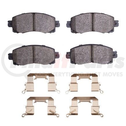 1551-2045-02 by DYNAMIC FRICTION COMPANY - DFC 5000 Advanced Brake Pads - Ceramic and Hardware Kit