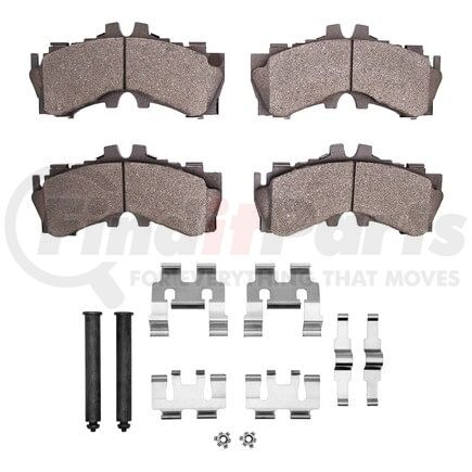 1551-2062-01 by DYNAMIC FRICTION COMPANY - 5000 Advanced Pads - Low-Metallic and Hardware Kit