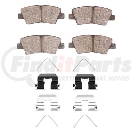 1551-2098-01 by DYNAMIC FRICTION COMPANY - 5000 Advanced Pads - Ceramic and Hardware Kit