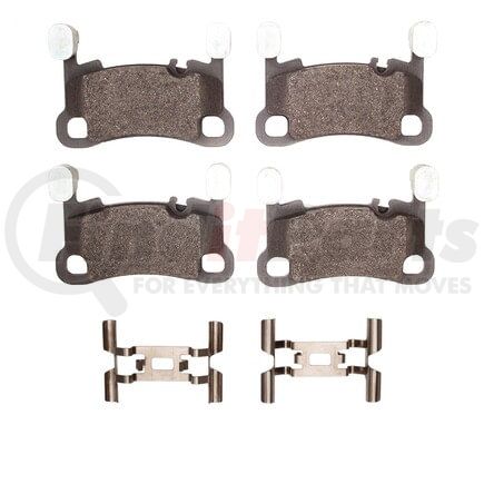 1551-2166-01 by DYNAMIC FRICTION COMPANY - DFC 5000 Advanced Brake Pads - Low Metallic and Hardware Kit