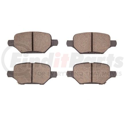 1551-2168-00 by DYNAMIC FRICTION COMPANY - 5000 Advanced Brake Pads - Ceramic