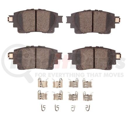 1551-2183-01 by DYNAMIC FRICTION COMPANY - DFC 5000 Advanced Brake Pads - Ceramic and Hardware Kit