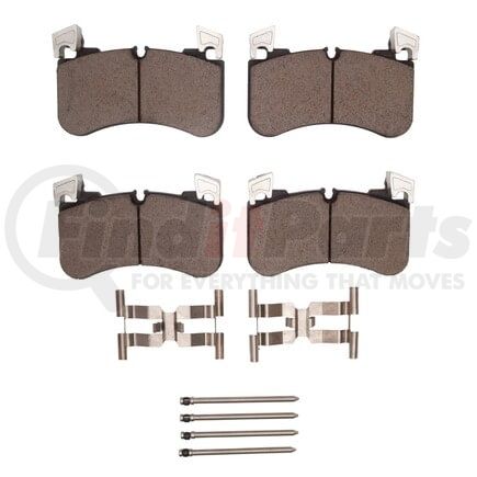 1551-2184-01 by DYNAMIC FRICTION COMPANY - DFC 5000 Advanced Brake Pads - Ceramic and Hardware Kit