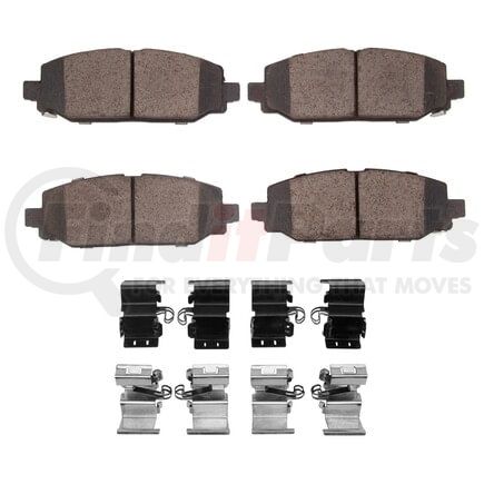 1551-2186-01 by DYNAMIC FRICTION COMPANY - DFC 5000 Advanced Brake Pads - Ceramic and Hardware Kit