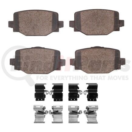 1551-2191-01 by DYNAMIC FRICTION COMPANY - DFC 5000 Advanced Brake Pads - Ceramic and Hardware Kit