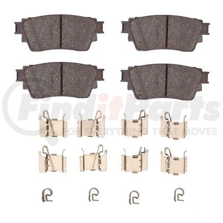 1551-2200-01 by DYNAMIC FRICTION COMPANY - DFC 5000 Advanced Brake Pads - Ceramic and Hardware Kit