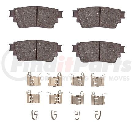 1551-2200-02 by DYNAMIC FRICTION COMPANY - 5000 Advanced Brake Pads - Ceramic and Hardware Kit