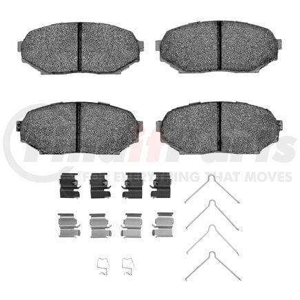 1115-0525-01 by DYNAMIC FRICTION COMPANY - Active Perform Pads and Hardware Kit