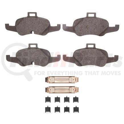 1551-2241-01 by DYNAMIC FRICTION COMPANY - 5000 Advanced Brake Pads - Low Metallic and Hardware Kit