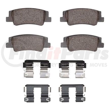 1551-2299-01 by DYNAMIC FRICTION COMPANY - DFC 5000 Advanced Brake Pads - Ceramic and Hardware Kit