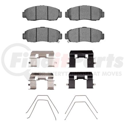 1551-2303-01 by DYNAMIC FRICTION COMPANY - DFC 5000 Advanced Brake Pads - Ceramic and Hardware Kit