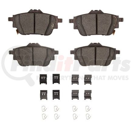 1551-2306-01 by DYNAMIC FRICTION COMPANY - DFC 5000 Advanced Brake Pads - Ceramic and Hardware Kit