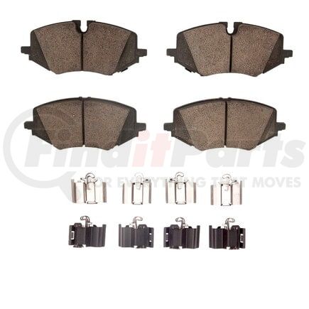 1551-2307-01 by DYNAMIC FRICTION COMPANY - DFC 5000 Advanced Brake Pads - Ceramic and Hardware Kit