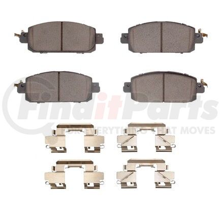 1551-2310-01 by DYNAMIC FRICTION COMPANY - 5000 Advanced Brake Pads - Ceramic and Hardware Kit