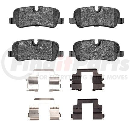 1551-1099-01 by DYNAMIC FRICTION COMPANY - 5000 Advanced Pads - Low-Metallic and Hardware Kit
