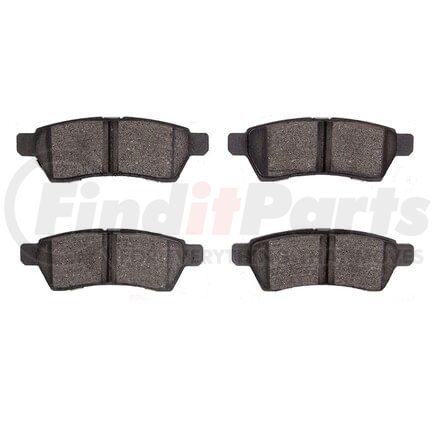 1551-1100-00 by DYNAMIC FRICTION COMPANY - 5000 Advanced Brake Pads - Ceramic