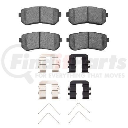 1551-1157-02 by DYNAMIC FRICTION COMPANY - 5000 Advanced Pads - Ceramic and Hardware Kit