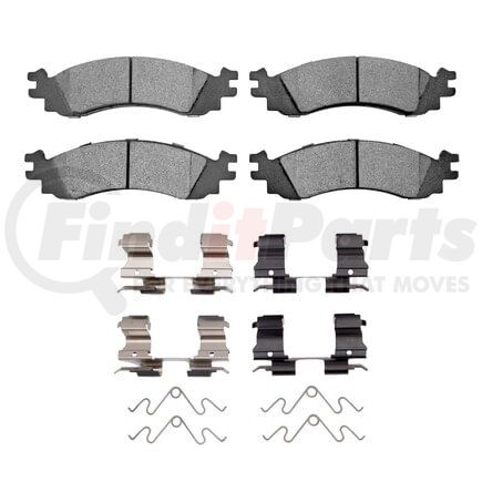 1551-1158-01 by DYNAMIC FRICTION COMPANY - 5000 Advanced Pads - Ceramic and Hardware Kit