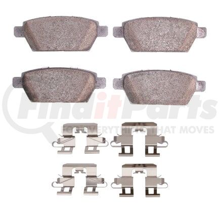 1551-1161-01 by DYNAMIC FRICTION COMPANY - 5000 Advanced Pads - Ceramic and Hardware Kit