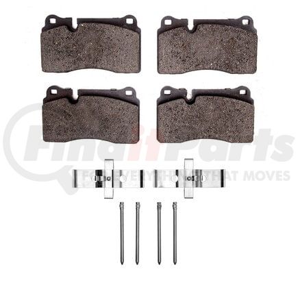 1551-1165-01 by DYNAMIC FRICTION COMPANY - 5000 Advanced Pads - Low-Metallic and Hardware Kit