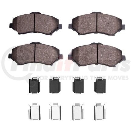 1551-1273-01 by DYNAMIC FRICTION COMPANY - 5000 Advanced Pads - Ceramic and Hardware Kit