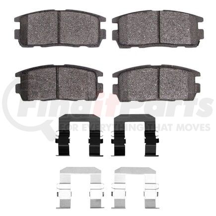 1551-1275-01 by DYNAMIC FRICTION COMPANY - 5000 Advanced Pads - Ceramic and Hardware Kit