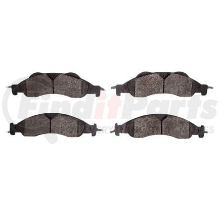 1551-1278-00 by DYNAMIC FRICTION COMPANY - 5000 Advanced Brake Pads - Semi Metallic