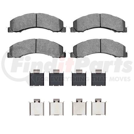 1551-1335-01 by DYNAMIC FRICTION COMPANY - 5000 Advanced Pads - Semi-Metallic and Hardware Kit