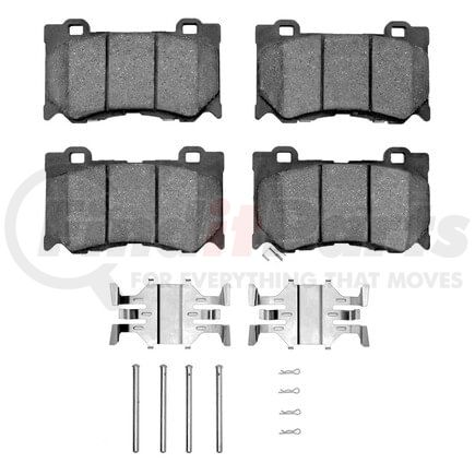 1551-1346-01 by DYNAMIC FRICTION COMPANY - 5000 Advanced Pads - Ceramic and Hardware Kit