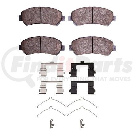 1551-1374-01 by DYNAMIC FRICTION COMPANY - 5000 Advanced Pads - Ceramic and Hardware Kit