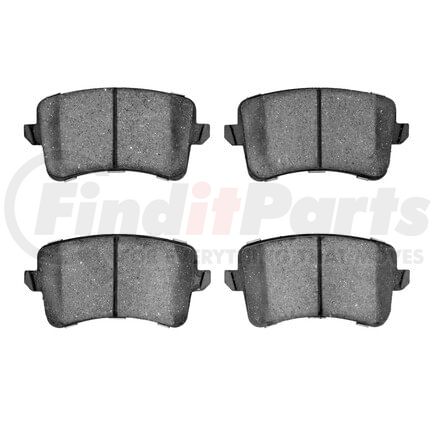 1551-1386-00 by DYNAMIC FRICTION COMPANY - 5000 Advanced Brake Pads - Low Metallic
