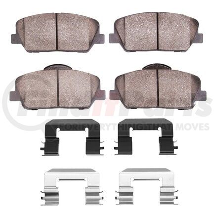 1551-1413-02 by DYNAMIC FRICTION COMPANY - 5000 Advanced Pads - Ceramic and Hardware Kit