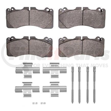 1551-1440-01 by DYNAMIC FRICTION COMPANY - 5000 Advanced Pads - Low-Metallic and Hardware Kit