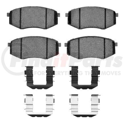 1551-1447-01 by DYNAMIC FRICTION COMPANY - 5000 Advanced Pads - Ceramic and Hardware Kit