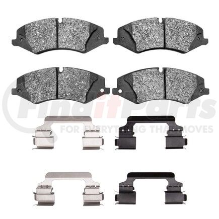 1551-1479-01 by DYNAMIC FRICTION COMPANY - 5000 Advanced Pads - Low-Metallic and Hardware Kit