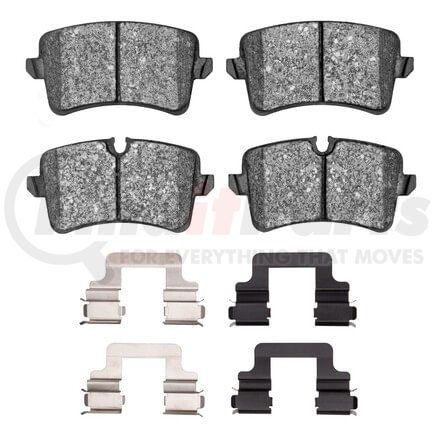 1551-1547-01 by DYNAMIC FRICTION COMPANY - 5000 Advanced Pads - Low-Metallic and Hardware Kit