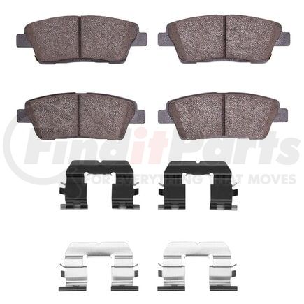 1551-1551-01 by DYNAMIC FRICTION COMPANY - 5000 Advanced Pads - Ceramic and Hardware Kit