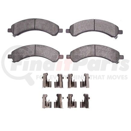 1311-0989-01 by DYNAMIC FRICTION COMPANY - 3000 Semi-Met Pads and Hardware Kit