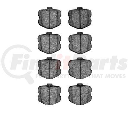 1311-1185-10 by DYNAMIC FRICTION COMPANY - 3000 Semi-Metallic Brake Pads