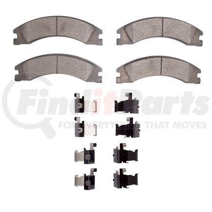 1311-1330-01 by DYNAMIC FRICTION COMPANY - 3000 Semi-Met Pads and Hardware Kit