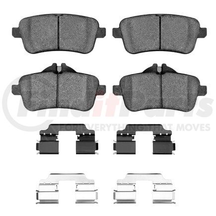 1311-1630-02 by DYNAMIC FRICTION COMPANY - 3000 Semi-Met Pads and Hardware Kit