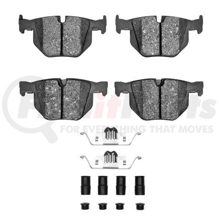 1552-1042-01 by DYNAMIC FRICTION COMPANY - 5000 Advanced Pads - Low-Metallic and Hardware Kit